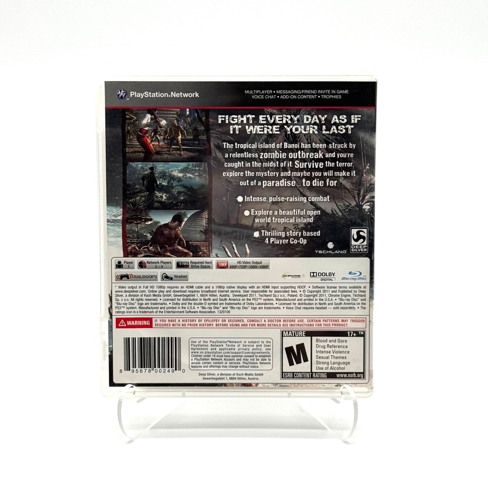 Dead Island PS3 Game CIB Complete Manual 2011 Excellent - Picture 2 of 8